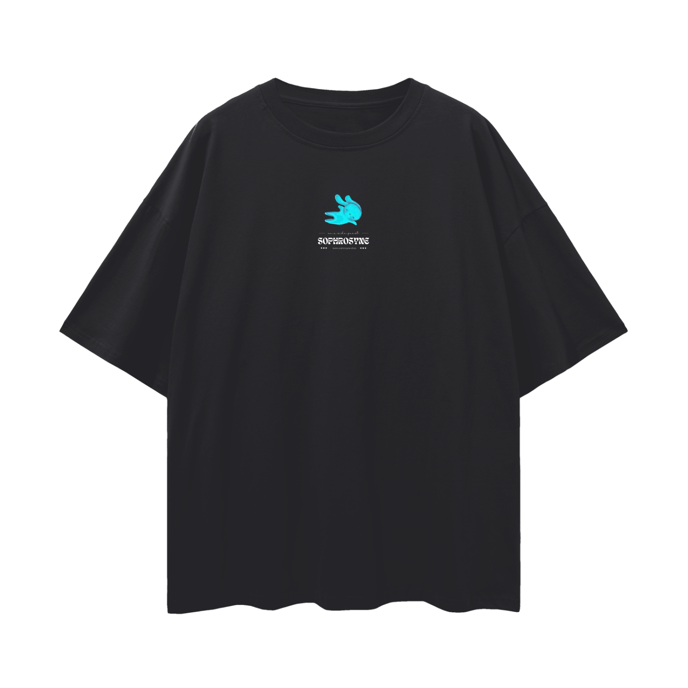 Soul Rabbit - Oversized style T-shirt / black