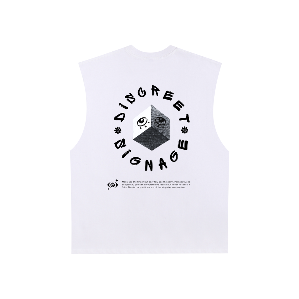 Discreet Signage Cotton Tank Tee